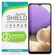 (2-Pack) RinoGear Screen Protector for Samsung Galaxy A32 Case Friendly Accessories Flexible Full Coverage Clear TPU Film