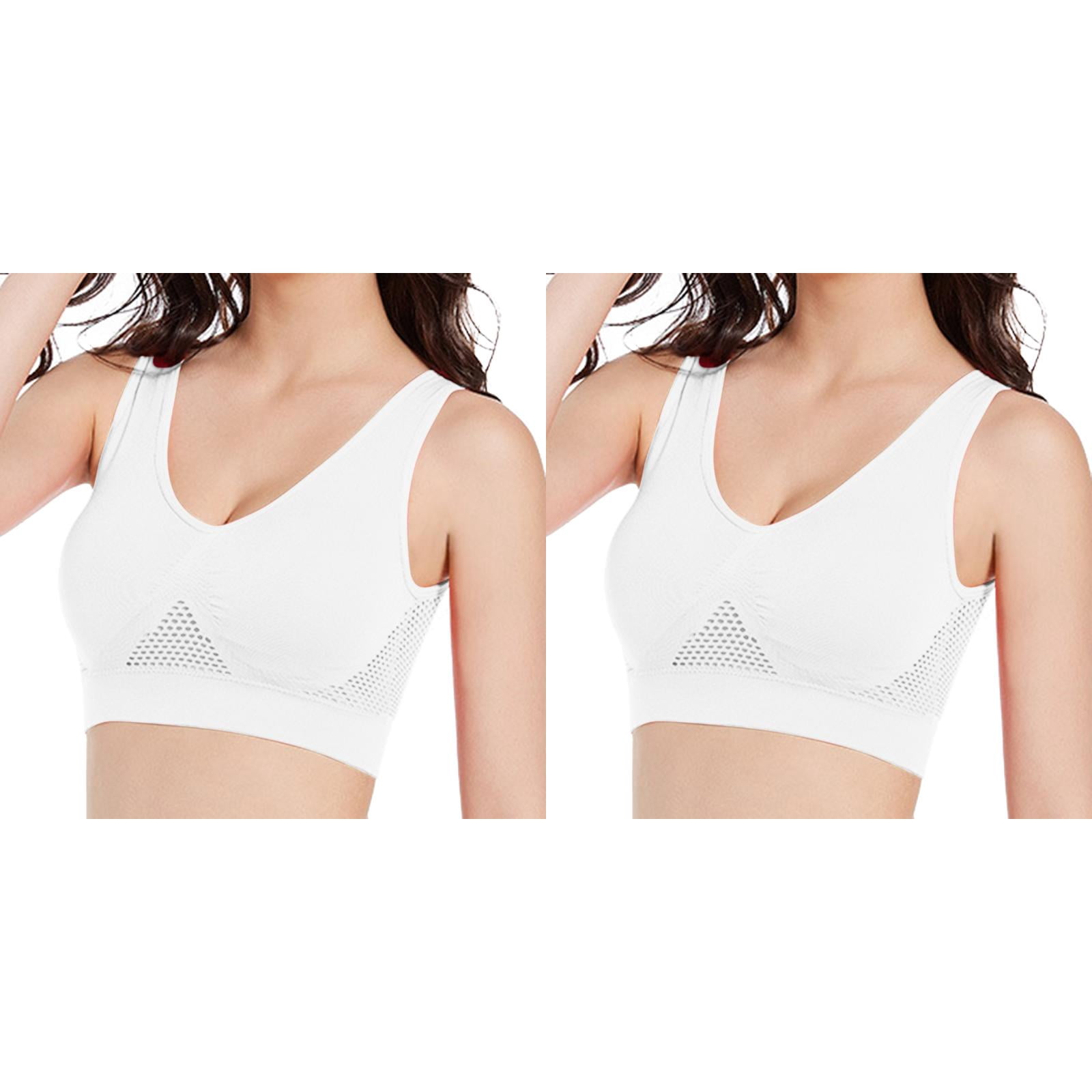 (2-Pack) Rinsvye New Women Yoga Gym Womens Bra Pack Fitness Sports Bra ...