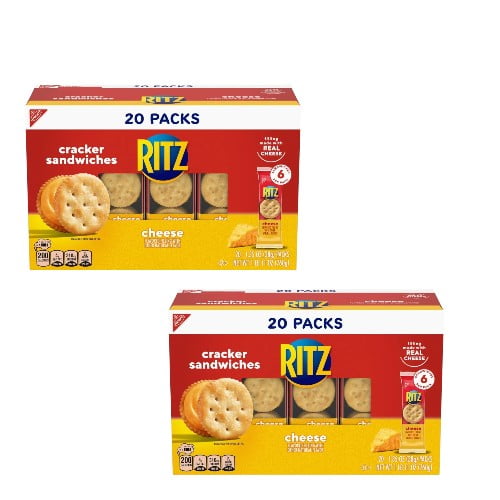 ( 2 Pack ) Ritz Cracker Sandwiches, Cheese, 20 Packs