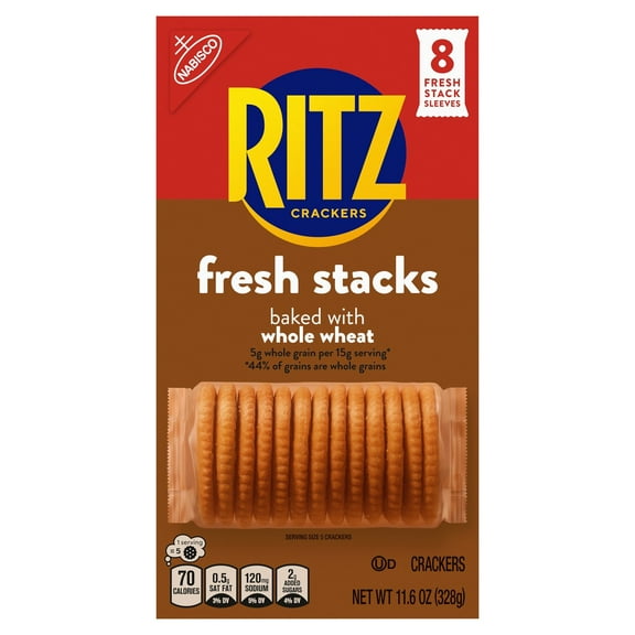 2 Pack - Ritz Crackers Fresh Stacks Baked With Whole Wheat 11.6 oz Package May Vary