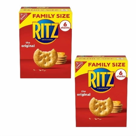 ( 2 Pack ) Ritz Crackers, Original, 6 Stacks, Family Size, 20.5 oz