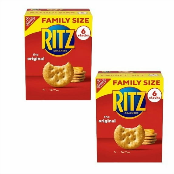 ( 2 Pack ) Ritz Crackers, Original, 6 Stacks, Family Size, 20.5 oz