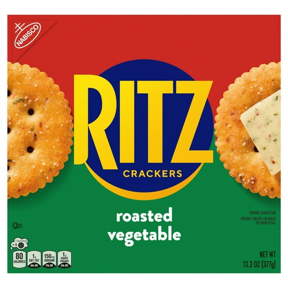 2 Pack - Ritz Crackers Roasted Vegetable 13.3 oz Package May Vary