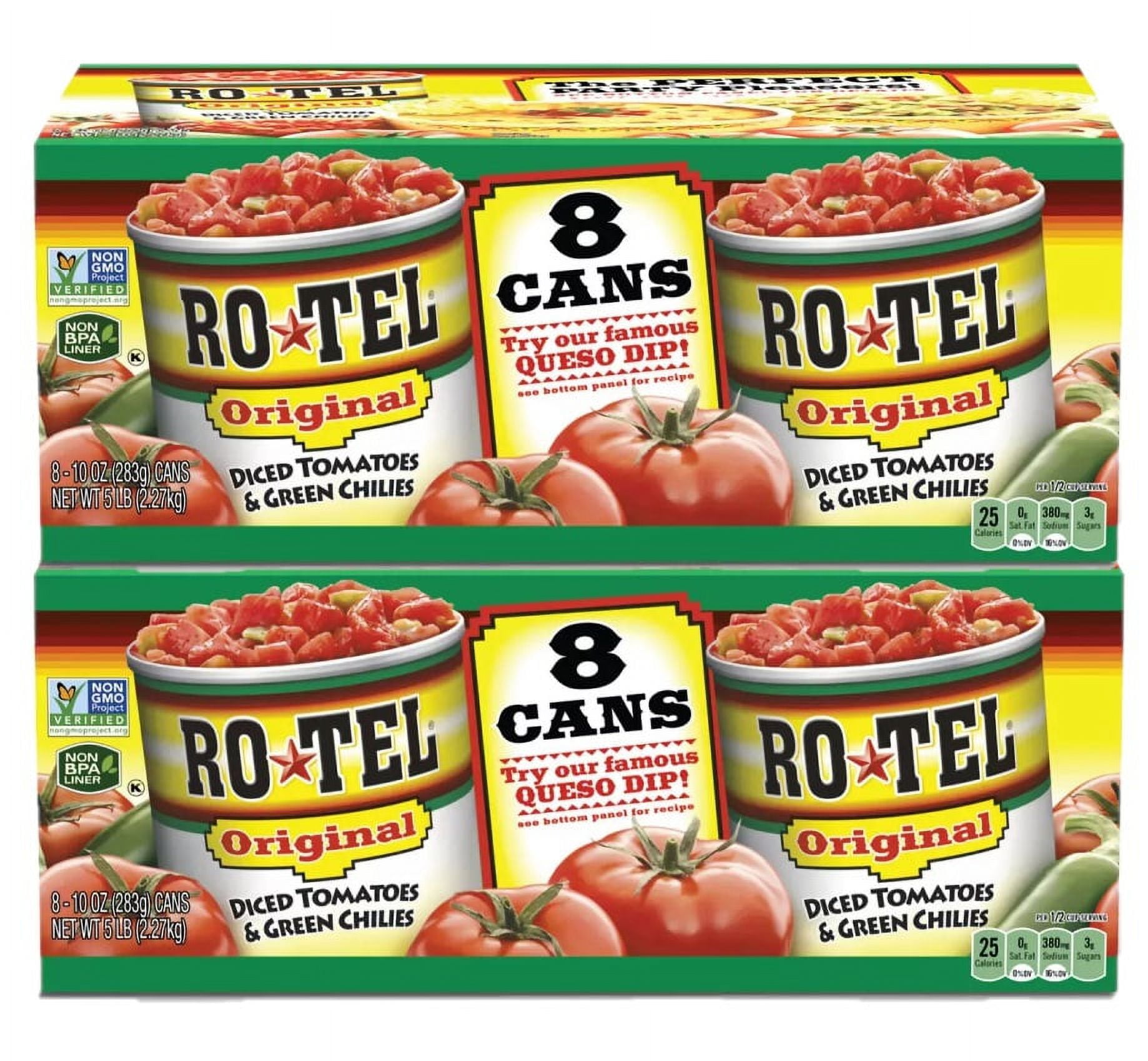 2 Pack RoTel Diced Tomatoes & Green Chilies (10 oz., 8 ct.)