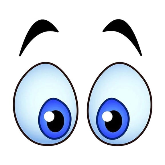 2 Pack Robot Funny Eye Stickers Waterproof Cartoon Hot~ Sticker Eye O0Q8