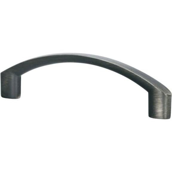 2 Pack Rok Arch Style 3-3/4" Hole Centers, Length 4-9/32", Antique Nickel Finish Cabinet Pull