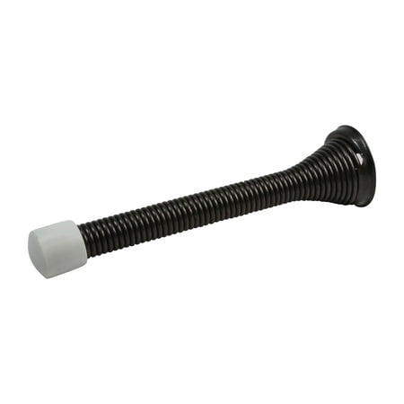 2 Pack Rok Hardware 3-3/4" Flexi Spring Heavy Duty Wall Door Stop, Oil-Rubbed Bronze