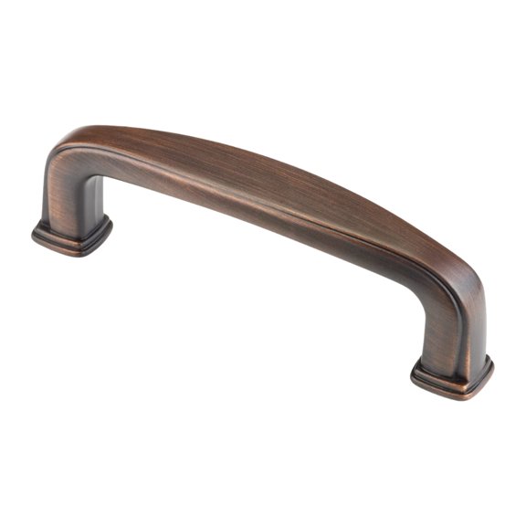 2 Pack Rok Modern Style 3 Inch Center To Center, Brushed Oil-Rubbed Bronze Cabinet Hardware Pull/Handle, Overall Length 3-1/2"
