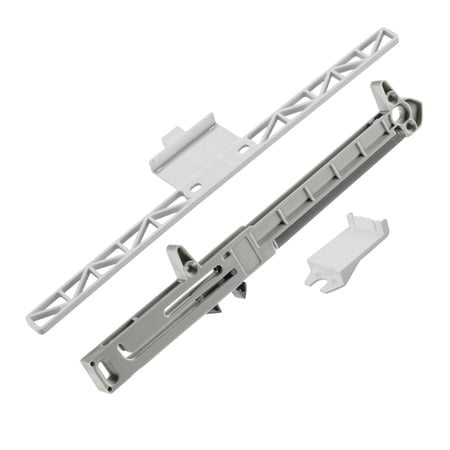 2 Pack Rok Soft-Close Cabinet Drawer Adapter for Metal Drawers in White & Gray Finish