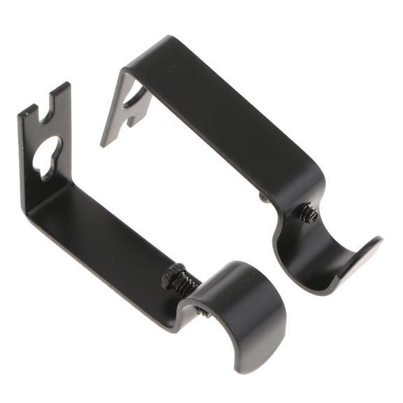 2 Pack Roman Curtain Rod Bracket Curtain Pole Rod Wall Bracket Holder