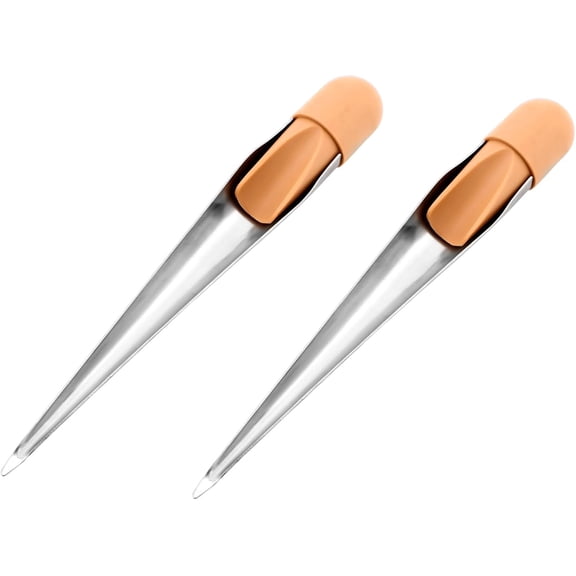 2 Pack Rope Splicing Fids, Stainless Steel Rope Splicing Tool with Plastic Handles, Marine Rope Threading Needle for Boat, Sailing and Outdoor DIY Projects