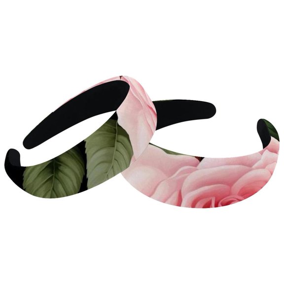 2 Pack Rose Spa Headband - Make up headband - spa headband for washing face - Bubble headband - Makeup headband