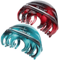 thumbnail image 1 of 2 Pack Rosette Large Hair Claw Clip Organic Glass Strong Holding Power Hair Clips Clamps Indoor Outdoor Hair Grip Hairpins Hairgrip for Women and Girls Hair Barrettes For Thick Hair(wine red), 1 of 7