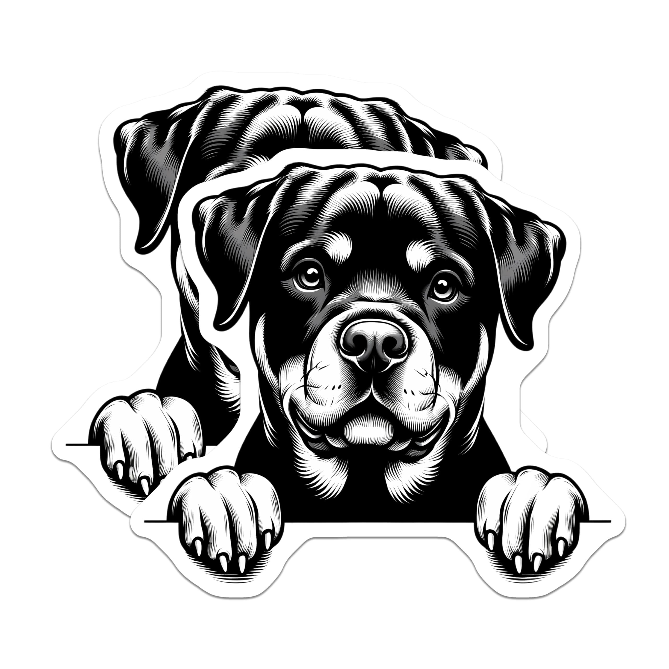 (2 Pack) Rottweiler Stickers - Dog Breed Decal - Rottie Lover- 5