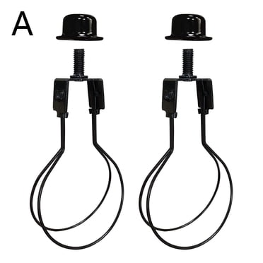 Lamp Shade Bulb Clip Adapter Clip Bulb Onto Shade with Attaching Finial ...