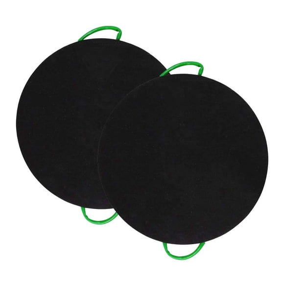 Mytee Products 2 - Pack Round Outrigger Pad 48" Diameter, 3" Thick, 542,592 lbs WLL, RV Jack Pads | Crane Trailer Stabilizer Pads Lightweight, Stackable, Waterproof, Unbreakable, Two Ergonomic Handle