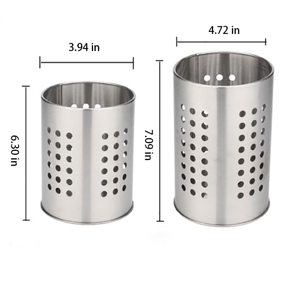 Stainless Steel 2-Pack Kitchen Utensil Organizer, （7.09