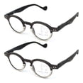 thumbnail image 1 of 2 Pack Round Wood Grain Reading Glasses Progressive Readers Presbyopic glasses, 1 of 3