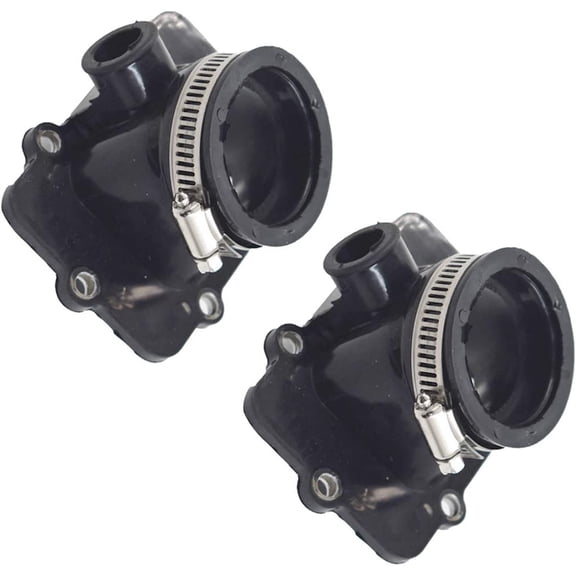 2 Pack Rubber Carburetor Flange Intake 420867882 420867880 Replacement for Ski Doo Snowmobiles MXZ 600 500 GSE