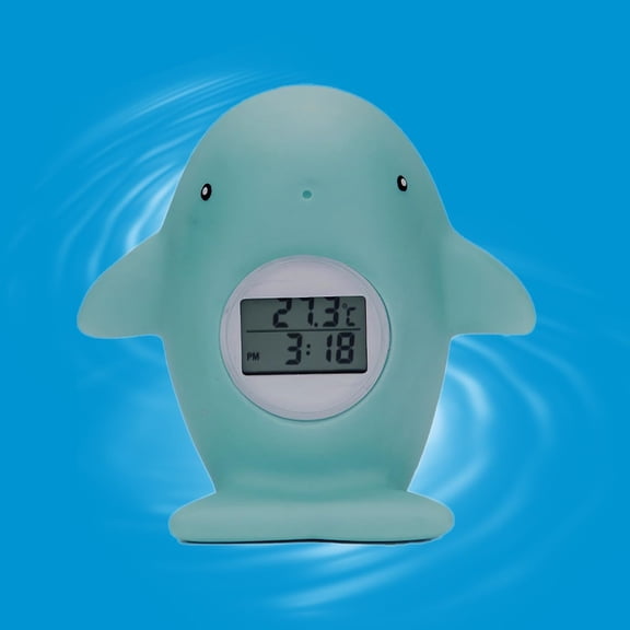 2 Pack Rubber Duck Baby Bath Thermometer LED Display Warning Alarm/Timer Function,Baby Safety Water Thermometer for Bathtub Tube Pool Floating Toy Infants Newborn Toddlers Room Temperature Essentials