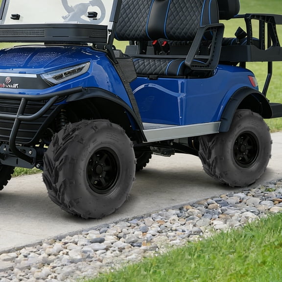 2 Pack Rubber&Nylon Small All-terrain Vehicles Go-Kart Quad Tires All Terrain UTV Tire with Directional Tread Pattern Design