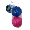 thumbnail image 1 of 2 Pack Rubber Spike Dog Balls, 3 in Durable Pet Toys, Soft Yet Sturdy Spiky Texture for Easy Grip, Chewing, Fetch, Exercise, Playtime, Dental Health, Fun Interactive Balls for Dogs, Pink, Blue, 1 of 1