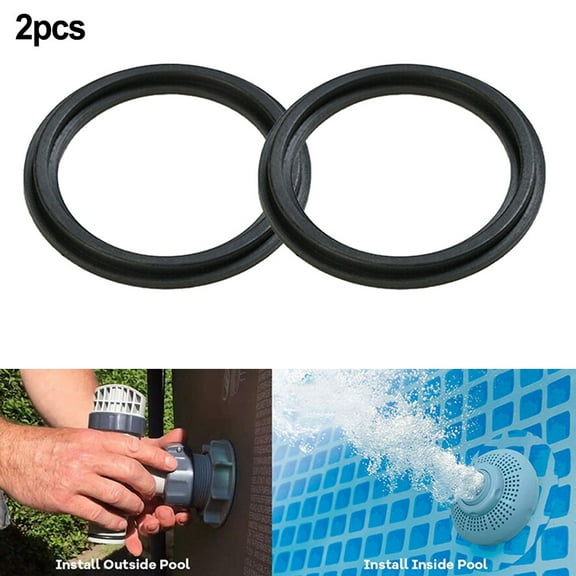 2-Pack Rubber Washer 10745 Replacement Pool Step Rubber Washers Swimming Pool Step Rubber Washer Seal Swimming Pool Accessories