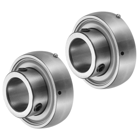 2 Pack  SB204-12 Insert Bearing 2" Bore (GCR15) with Eccentric Locking Collar
