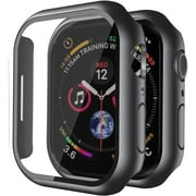 Spy Case Apple Watch Series 7 Series 8 41mm Back Cover, Hard Shell Cell Phone Case with Tempered Glass Screen Protector, 2 Count