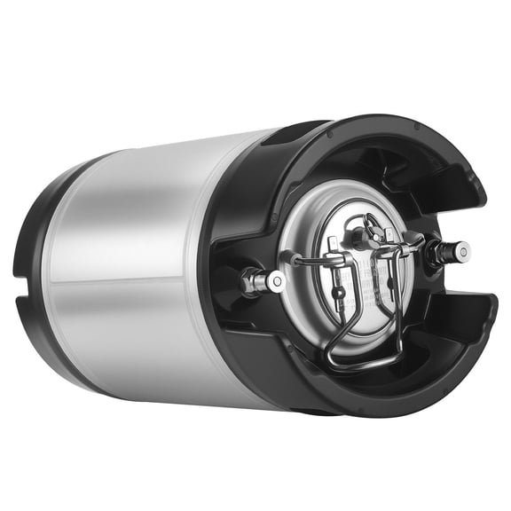 Complete Homebrew Kegging Set 2 Pack 2.5 Gallon Ball Lock Kegs, SUS304 Stainless Steel, Rubber Handles & Non-Slip Bottom, Perfect for Beer, Cold Brew & Party