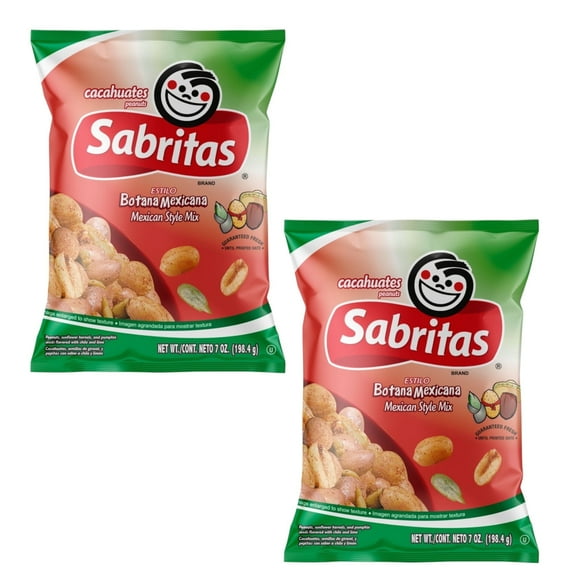 ( 2 Pack ) Sabritas Peanuts, Mexican Style Mix 7 Oz