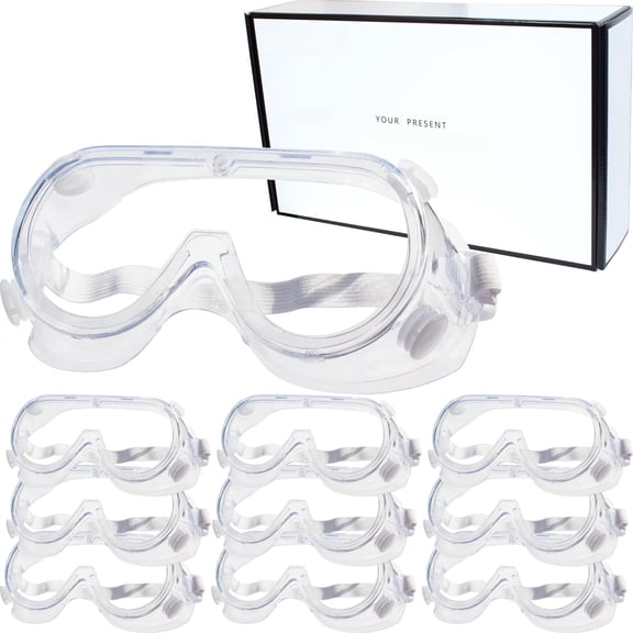 2 Pack Safety Goggles Glasses Fit Over Eyeglasses Chemical Protective Splash Protection Eye Goggle For Science Lab Chemistry Eyewear Onions Cutting Man And Women Adjustable White