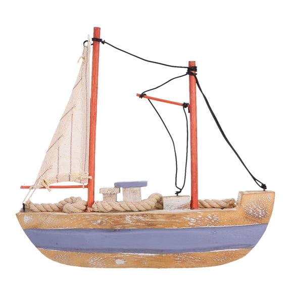 2 Pack Sailboat Ornament Decoration Unique Cotton Rope Seaside