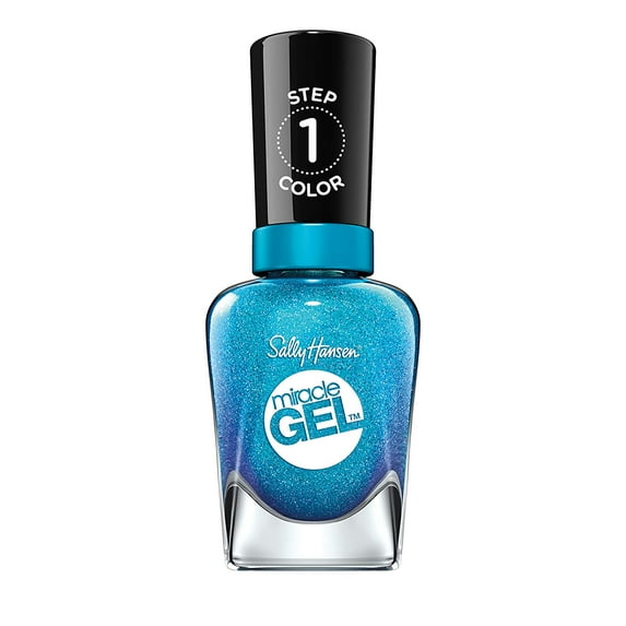 2 Pack Sally Hansen Miracle Gel Nail Color Polish Flash-Ionista, 0.5 oz