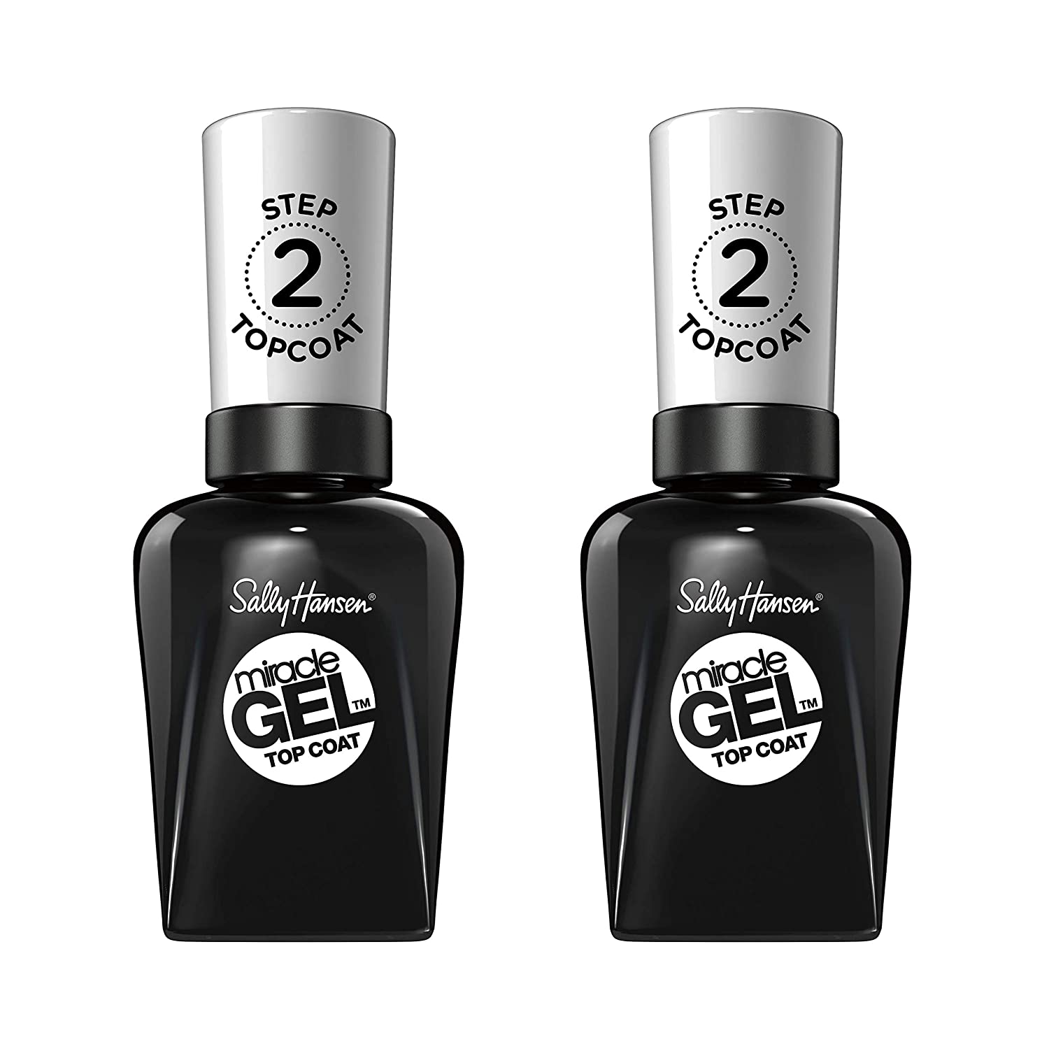 (2Pack) Sally Hansen Miracle Gel, Top Coat, 0.5 oz