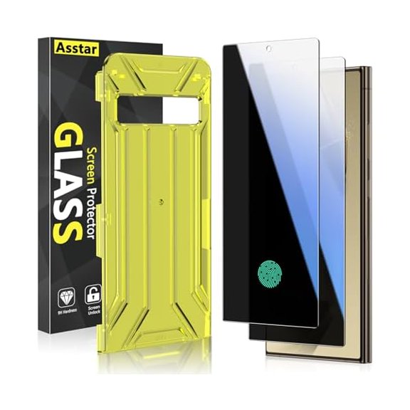 2 Pack for Samsung Galaxy S24 Ultra Privacy Screen Protector, [28Anti-spy] 9H Tempered Glass Film [Support Fingerprint Unlock] [Auto Dust-Elimination Installation] Bubble Free, Case Friendly