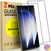 2 Pack for Samsung Galaxy S24 Ultra Tempered Glass Screen Protector, Sensitive Touch, Support Fingerprint Unlock, Military Grade Shatterproof Durable, Bubble Free Screen Saver