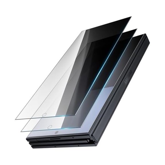 2 Pack for Samsung Galaxy Z TriFold Privacy Screen Protector for External Display, Tempered Glass, 9H Hardness Scratch-resistant Shatterproof Protective Film for Galaxy Z TriFold Anti-spy