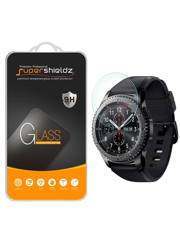 Designed for Samsung Gear S3 Frontier Tempered Glass Screen Protector, Anti Scratch, Bubble Free (2 Pack)