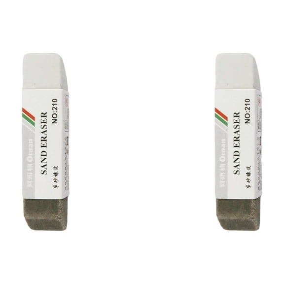 2-Pack Sand Erasers – Removes Pen, Ink, Colored Pencil Marks – Non-Toxic Correction for Paper & Office Supplies, Drawing Art Kneaded Erasers