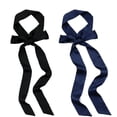 thumbnail image 1 of 2-Pack Satin Sash Belt for Women, Plus Size Silk Feeling Tie Bow Waist Belt, Wedding Bridesmaid Prom Dress Accessory, Hair Wrap, 1 of 7