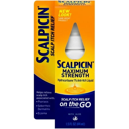 2 Pack - Scalpicin Max Strength Scalp Itch Medication 1.5 oz