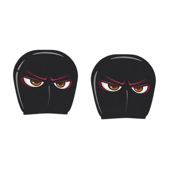 2 Pack Scary Face Car Headrest Cover, Scary Headrest Covers for Cars, Universal Elastic Models Headrest Protector, Novelty Halloween Vehicle Interior Decor Accessory
