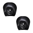 thumbnail image 1 of 2 Pack Scary Face Car Headrest Covers, Stretch Elastic Funny Ghost Face Printed Head Rest Protector, Spooky Masque Design Auto Seat Headrest Cover for Car Truck SUV, 1 of 7