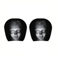 thumbnail image 1 of 2 Pack Scary Ghost Face Headrest Covers, Upgraded Snug Fit Breathable Spooky Face Printing Auto Seat Cover Headrest Protector, Universal Elastic Model, Halloween Car Decorations, 1 of 3