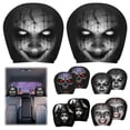 thumbnail image 1 of 2 Pack Scary Headrest Covers for Cars, Stretchy Seat Headrest Protector, Funny Halloween Decor Cover for Auto, Vehicle, Truck, SUV, Washable Elastic Fabric, Interior Accessories, 1 of 5