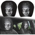 thumbnail image 1 of 2 Pack Scary Headrest Covers for Cars, Upgraded Snug Fit Car Headrest Cover, Breathable Polyester Spooky Ghost Face Auto Seat Protector for Halloween Car Decorations & Vehicle Accessories, 1 of 6