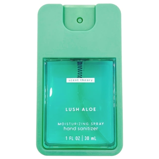 (2 Pack) Scent Theory Hand Sanitizer Spray, Lush Aloe, 1 fl oz