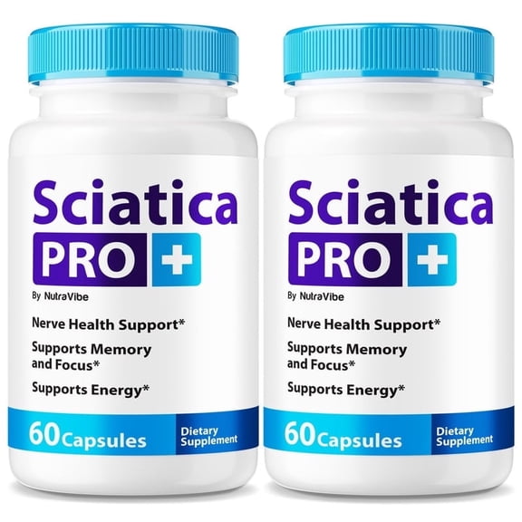 (2 Pack) Sciatic Pro+ Advanced Sciatic Pro Plus Formula with a Natural Blend to Help Support Nerve Health, Comfort & Everyday Mobility | Just Take 2 Easy-to-Swallow Pills Daily (120 Capsules)