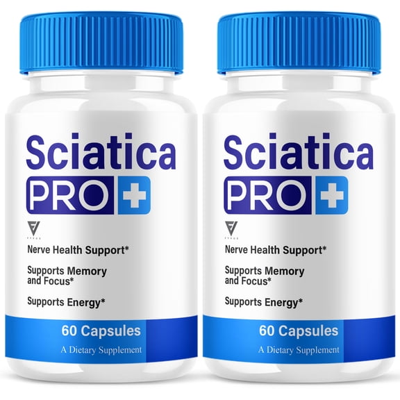 (2 Pack) Sciatica Pro Plus Nerve Health Support, Sciatica Pro Plus Pills (120 Capsules)